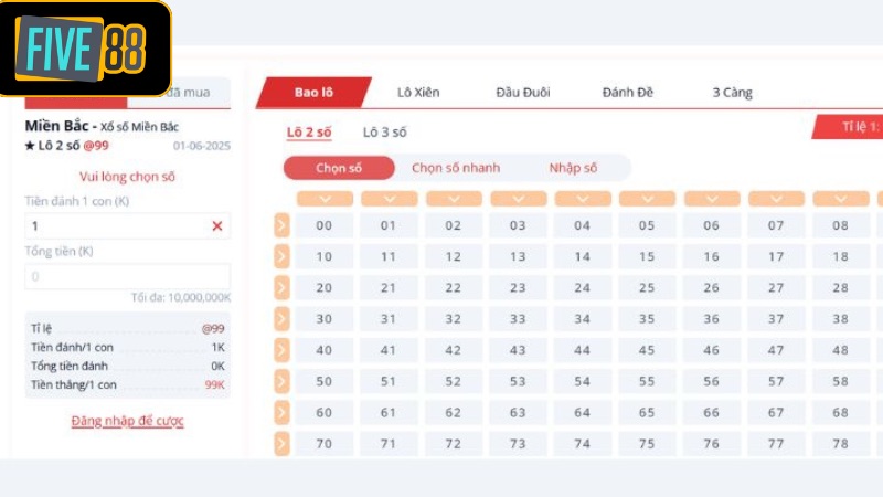 Lô đề trực tuyến thu hút đông đảo bet thủ