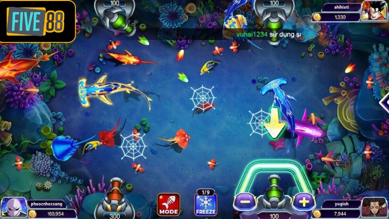 Vua Săn Cá Five88 - Trải Nghiệm Game Bắn Cá Hàng Đầu 2025 Những tính năng bắn trong game Vua Săn Cá Five88