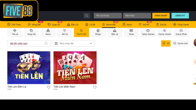 Giới thiệu về game Tiến lên miền nam Five88 được nhiều người chơi lựa chọn