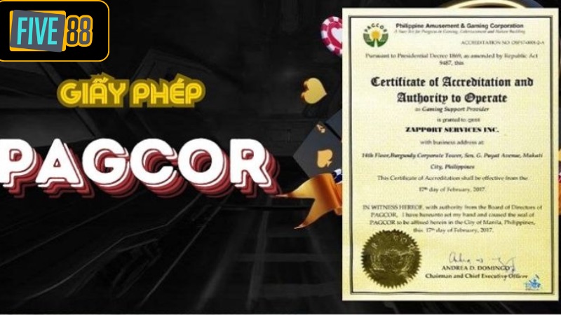 Nội dung giấy phép hoạt động Pagcor